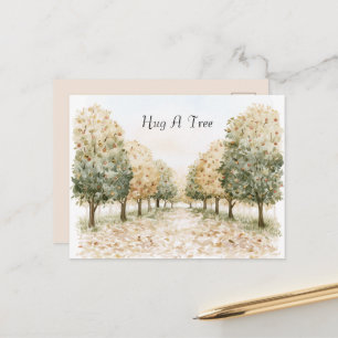 Carte Postale Câlinez Un Arbre