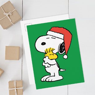 Carte Postale Câlins de vacances de Snoopy & Woodstock Peanuts