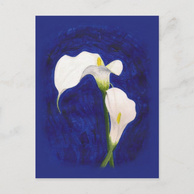 carte postale calla lilies (Devant)