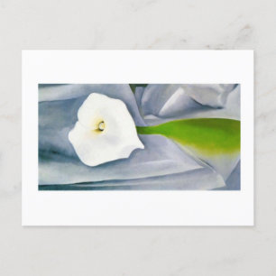 Carte Postale Calla Lily sur Grey, Georgia O'Keeffe