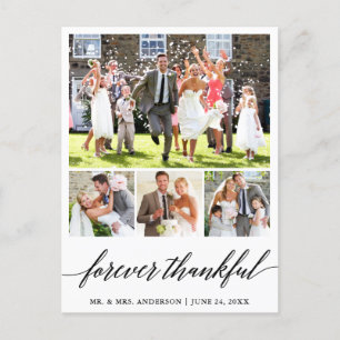 Carte Postale Calligraphie 4 Photo Mariage Toujours Reconnaissan