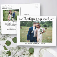 Calligraphie Cœur Mariage Photo Merci Beaucoup