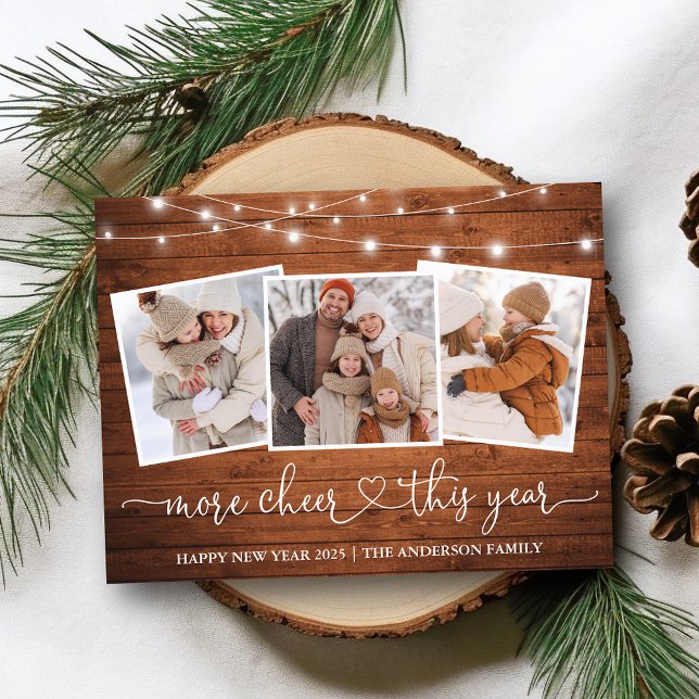 Carte Postale Calligraphie Heart Wood Lights Plus Cheval 3 Photo (Customize to change your personalized text size or text style.)