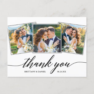 Carte Postale Calligraphie moderne Script 3 Merci photo