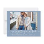 Calligraphie Se Marier Bleu Enregistrer La Date