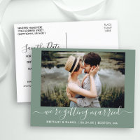 Calligraphie Se Marier Vert Sauver La Date