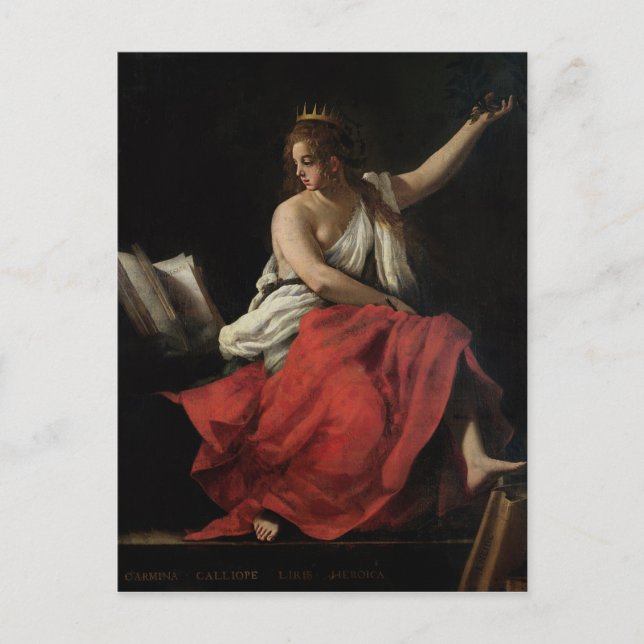 Carte Postale Calliope, Muse de la poésie épique (Devant)