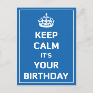 Carte Postale Calme c'est ton anniversaire