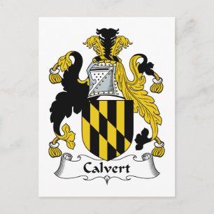 Carte Postale Calvert Family Crest
