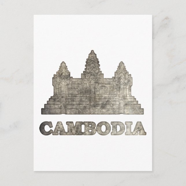 Carte Postale Cambodge vintage (Devant)
