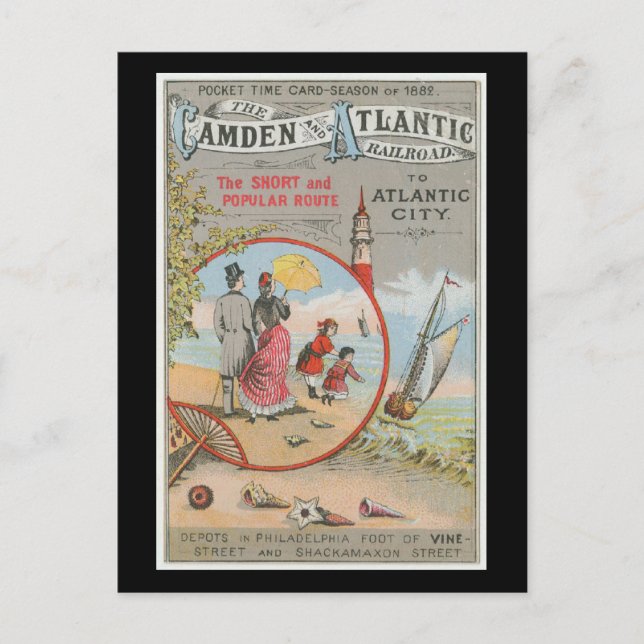 Carte postale Camden et Atlantic Railroad (Devant)
