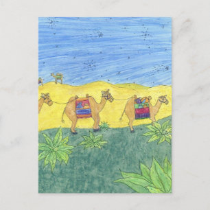 Carte Postale Camels colorés
