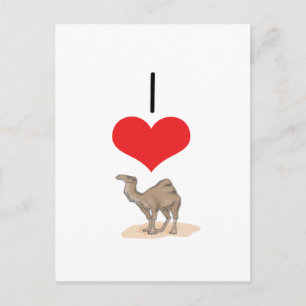 Carte Postale Camels I Heart (Love)