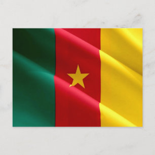 Carte Postale Cameroun - drapeau camerounais -