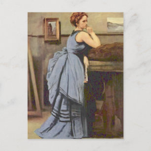 Carte Postale Camille Corot - La femme en bleu