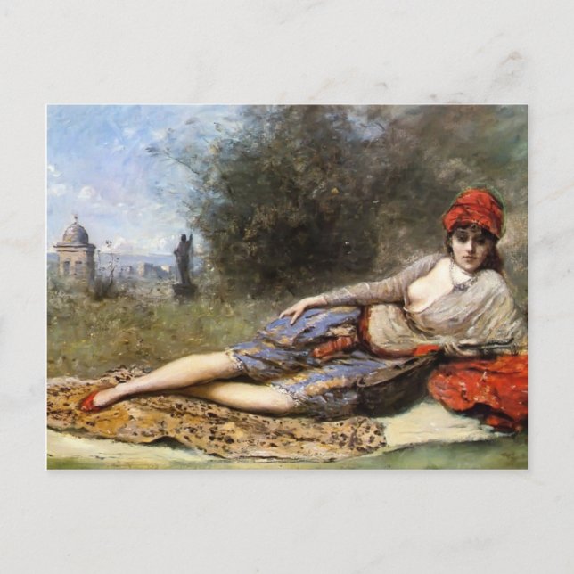 Carte Postale Camille Corot - Odalisque sicilien (Devant)