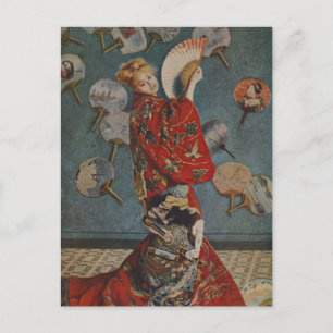 Carte Postale Camille Monet en costume japonais par Claude Monet