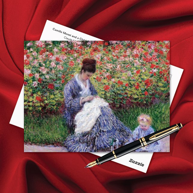 Carte Postale Camille Monet Jardin Enfant Argenteuil (Créateur téléchargé)