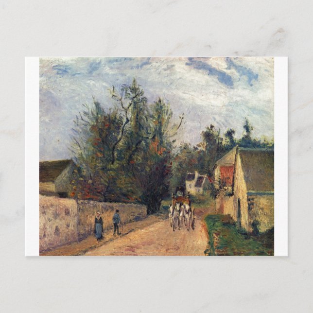 Carte Postale Camille Pissaro - Entraîneur, Emery 1877 (Devant)