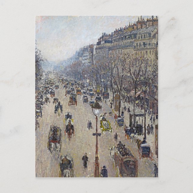 Carte Postale Camille Pissarro - Boulevard Montmartre (Devant)