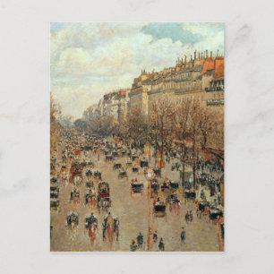 Carte Postale Camille Pissarro Boulevard Montmartre Peinture