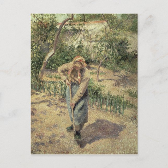 Carte Postale Camille Pissarro | Femme creusant dans un verger,  (Devant)
