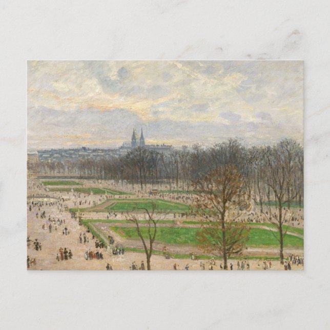 Carte Postale Camille Pissarro - Le Jardin des Tuileries (Devant)