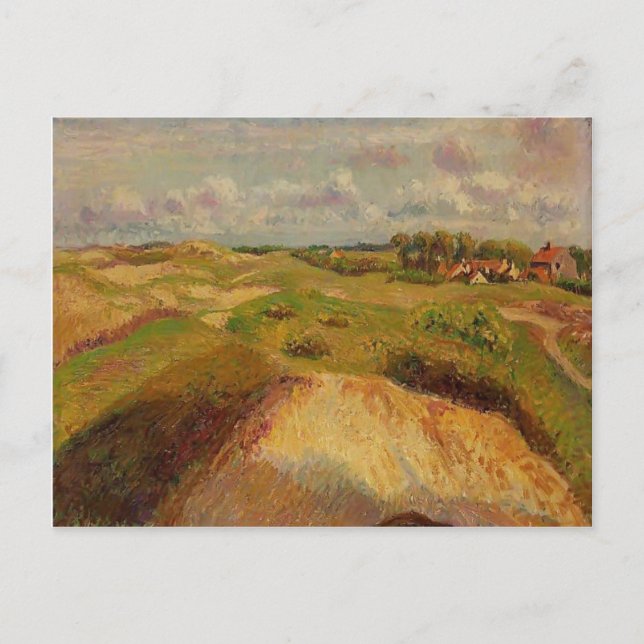 Carte Postale Camille Pissarro - Les dunes à Knocke, Belgique (Devant)