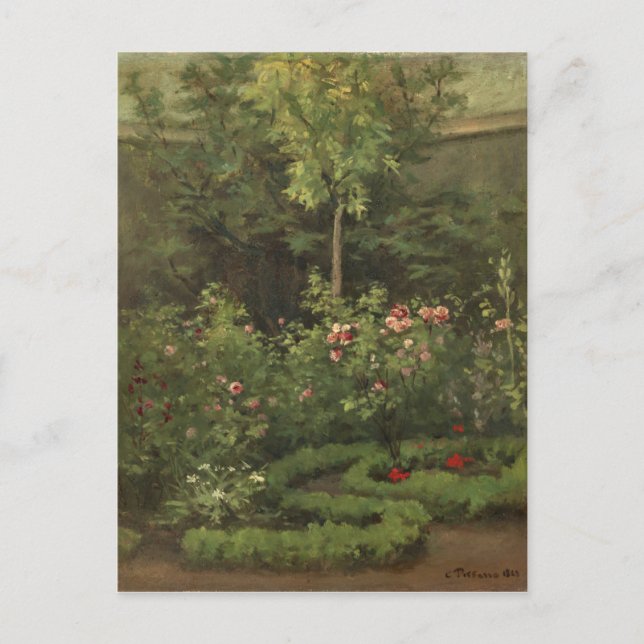 Carte Postale Camille Pissarro | Un jardin Rose (Devant)