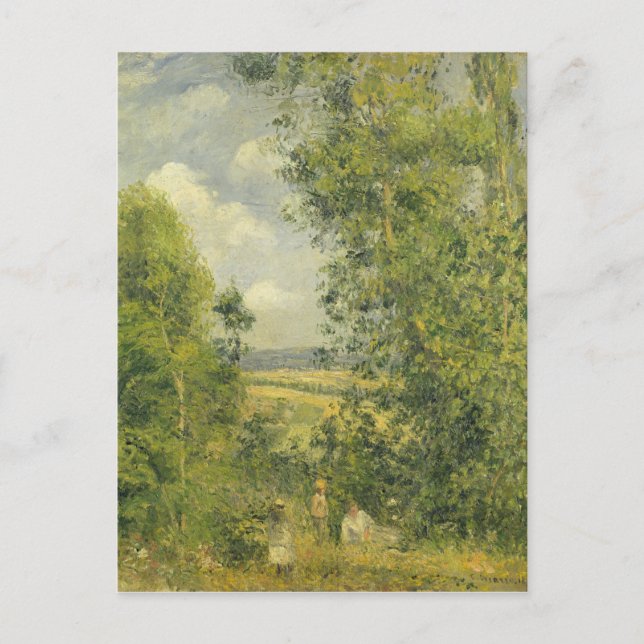 Carte Postale Camille Pissarro | Un repos dans le pré (Devant)