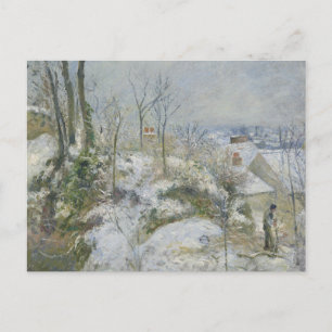 Carte Postale Camille Pissarro - Warren lapin à Pontoise, Neige