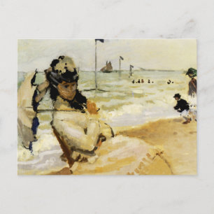 Carte Postale Camille sur la plage à Trouville