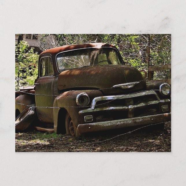 Carte Postale Camion antique (Devant)