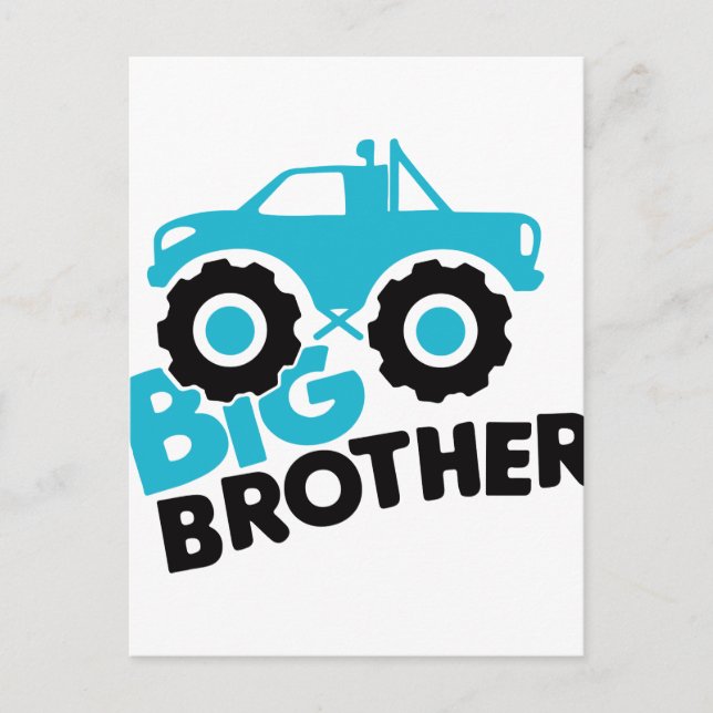 Carte Postale Camion Big Brother Monster (Devant)