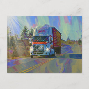 Carte Postale Camion-cargo Gros Camions Truckers Cadeaux