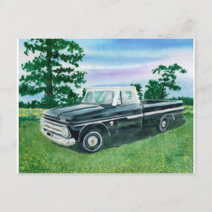 Carte Postale Camion Chevrolet des années 1960