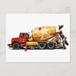 Carte Postale Camion ciment incroyable #6