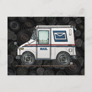 Carte Postale Camion Courrier