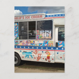Carte Postale Camion crème glacée