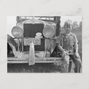 Carte Postale Camion de Migrant Fruit Picker, 1940