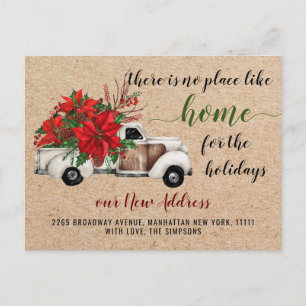 Carte Postale Camion de Noël de la ferme mignonne Faire-part de