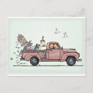 Carte Postale Camion de ramassage vintage