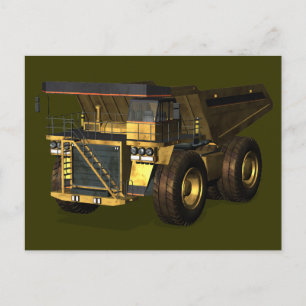 Carte Postale Camion de vidage géant