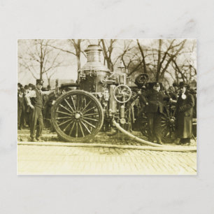 Carte Postale Camion-feu vintage