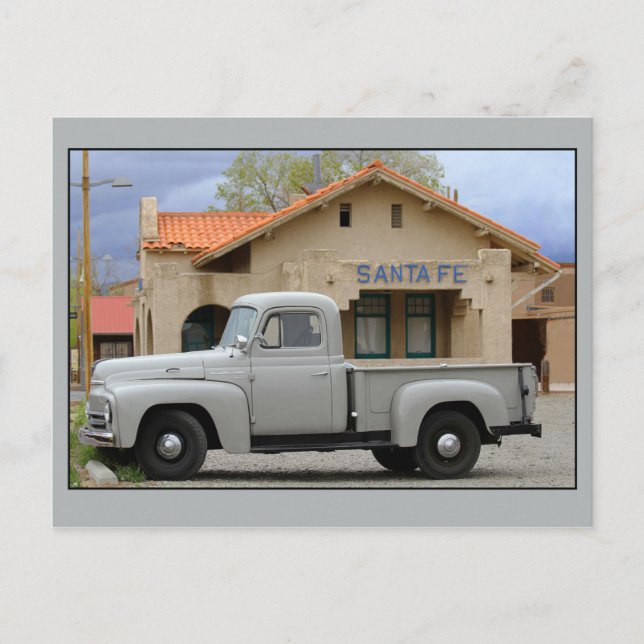 Carte Postale Camion international L-110 Père Noël Fe Depot (Devant)