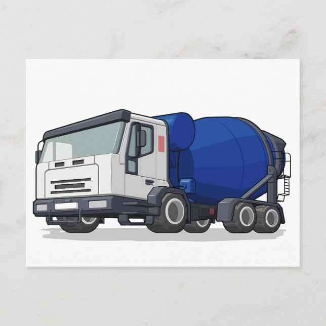Carte Postale Camion Mélangeur de ciment (Devant)