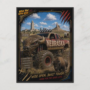 Carte Postale Camion Monstre Nebraska Art Hors Route