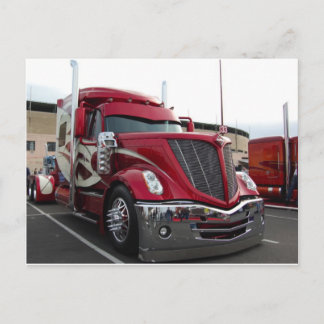 Carte Postale Camion rouge