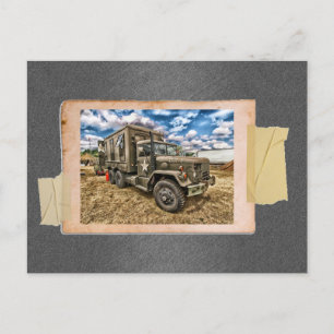 Carte Postale Camion vintage de l'armée