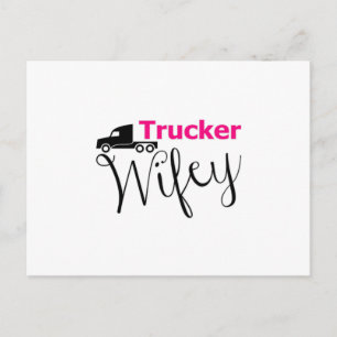 Carte Postale Camionnette Femme Camionneur Camionneur Camionneur
